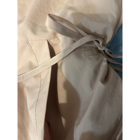 Adidas Parley Windbreaker Dress Beige Drawstring Hooded Athleisure Womens M - Picture 6 of 14